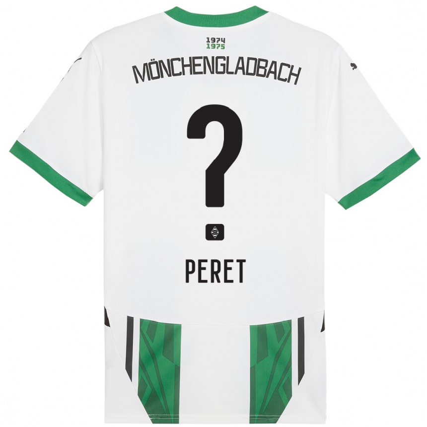 גברים כדורגל Jakub Peret #0 ירוק לבן ג'רזי ביתית 2024/25
