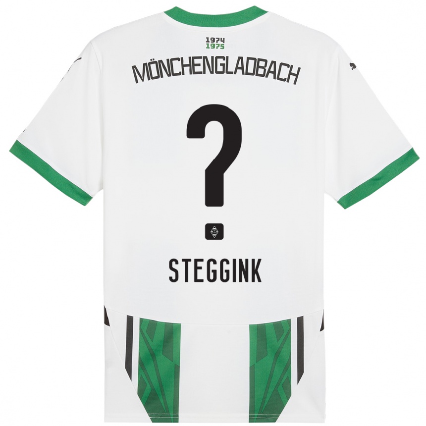 גברים כדורגל Lennart Steggink #0 ירוק לבן ג'רזי ביתית 2024/25
