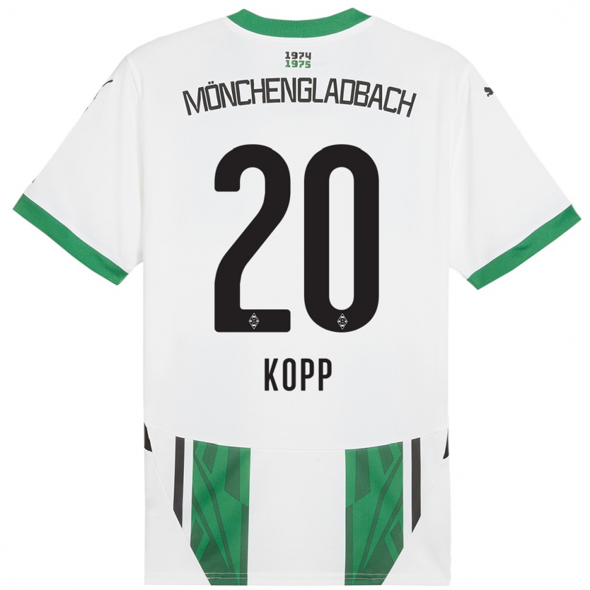 גברים כדורגל Leonie Köpp #20 ירוק לבן ג'רזי ביתית 2024/25