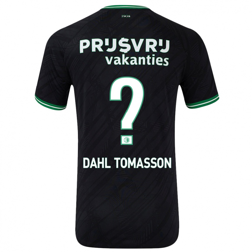 גברים כדורגל Luca Dahl Tomasson #0 ירוק שחור הרחק ג'רזי 2024/25