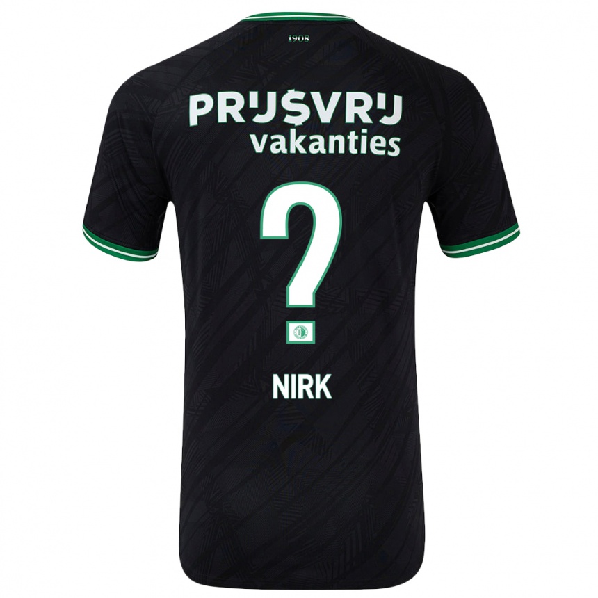 גברים כדורגל Jeremiah Nirk #0 ירוק שחור הרחק ג'רזי 2024/25