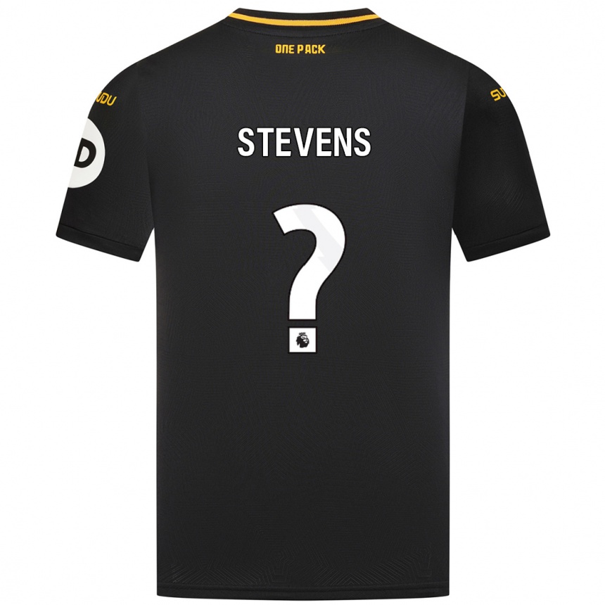 גברים כדורגל Mason Stevens #0 שָׁחוֹר הרחק ג'רזי 2024/25
