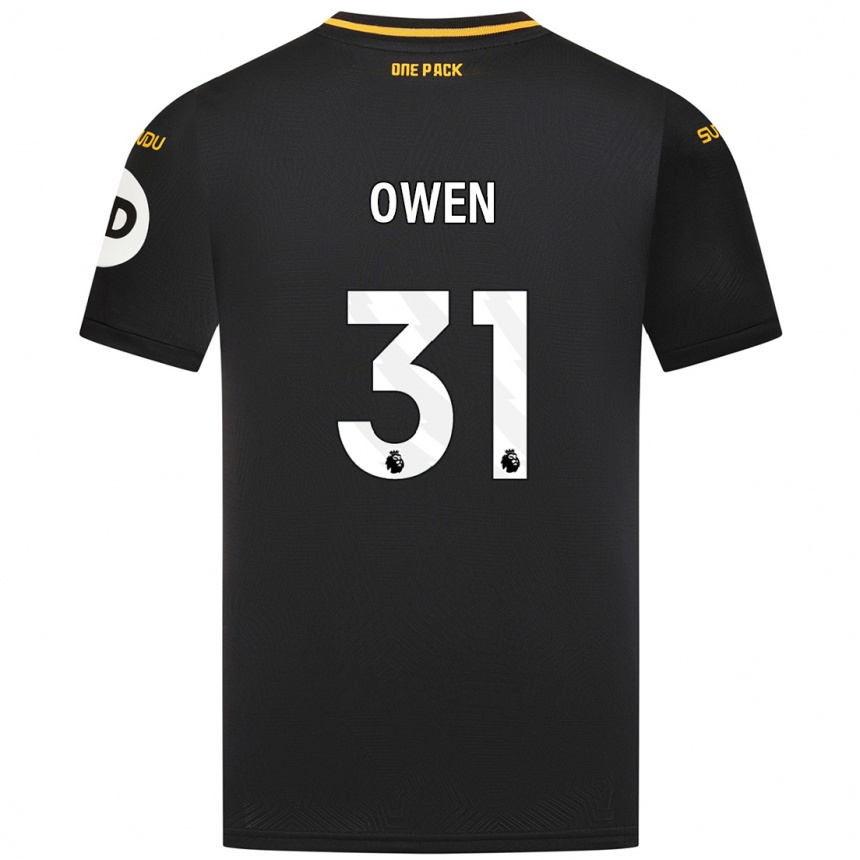 גברים כדורגל Skye Owen #31 שָׁחוֹר הרחק ג'רזי 2024/25