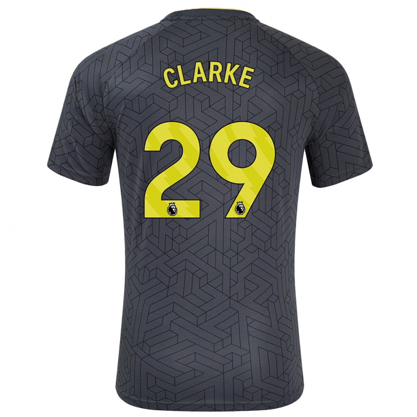 גברים כדורגל Abbey Clarke #29 שחור צהוב הרחק ג'רזי 2024/25
