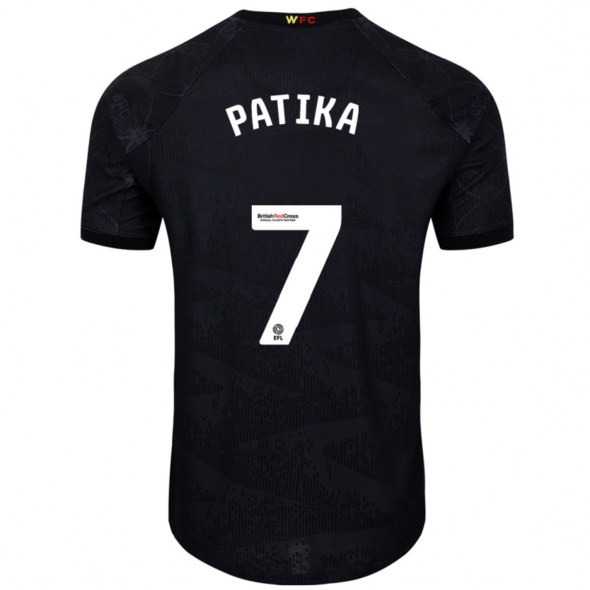 גברים כדורגל Glebs Patika #7 שחור לבן הרחק ג'רזי 2024/25