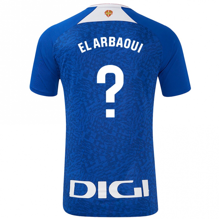 גברים כדורגל Ilyas El Arbaoui #0 כחול רויאל הרחק ג'רזי 2024/25