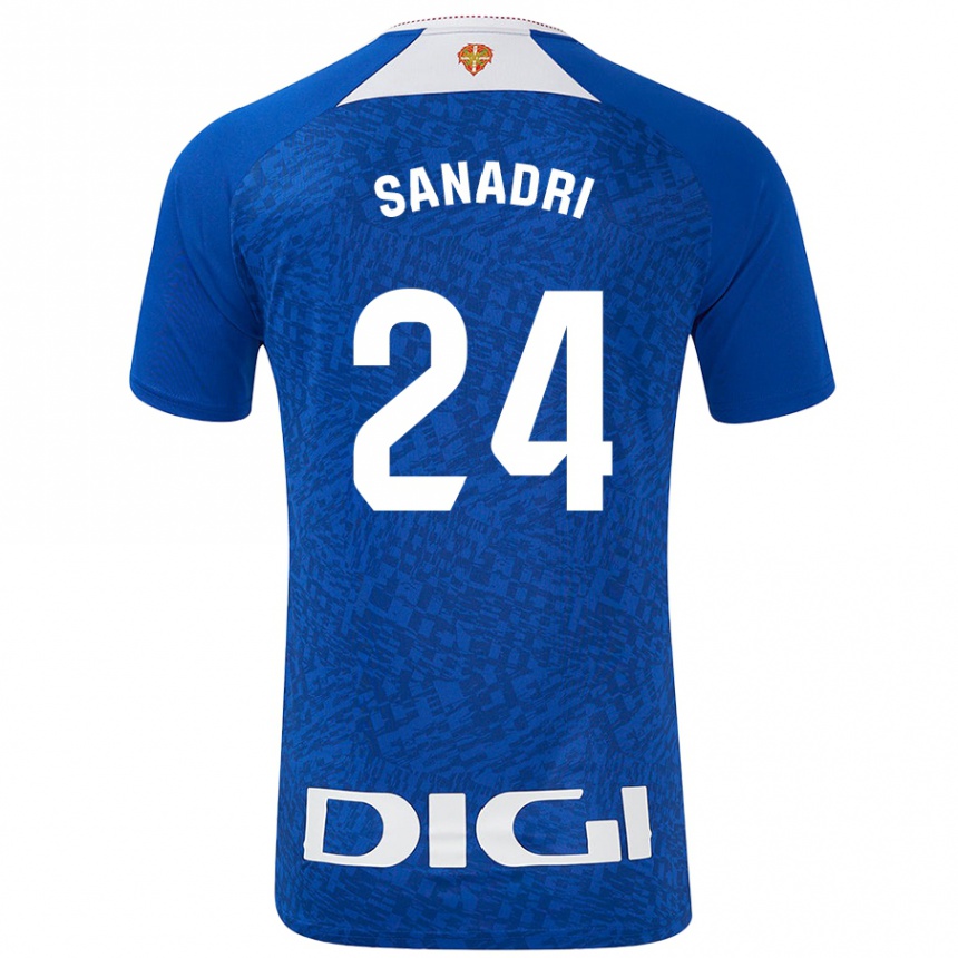 גברים כדורגל Sanadri #24 כחול רויאל הרחק ג'רזי 2024/25