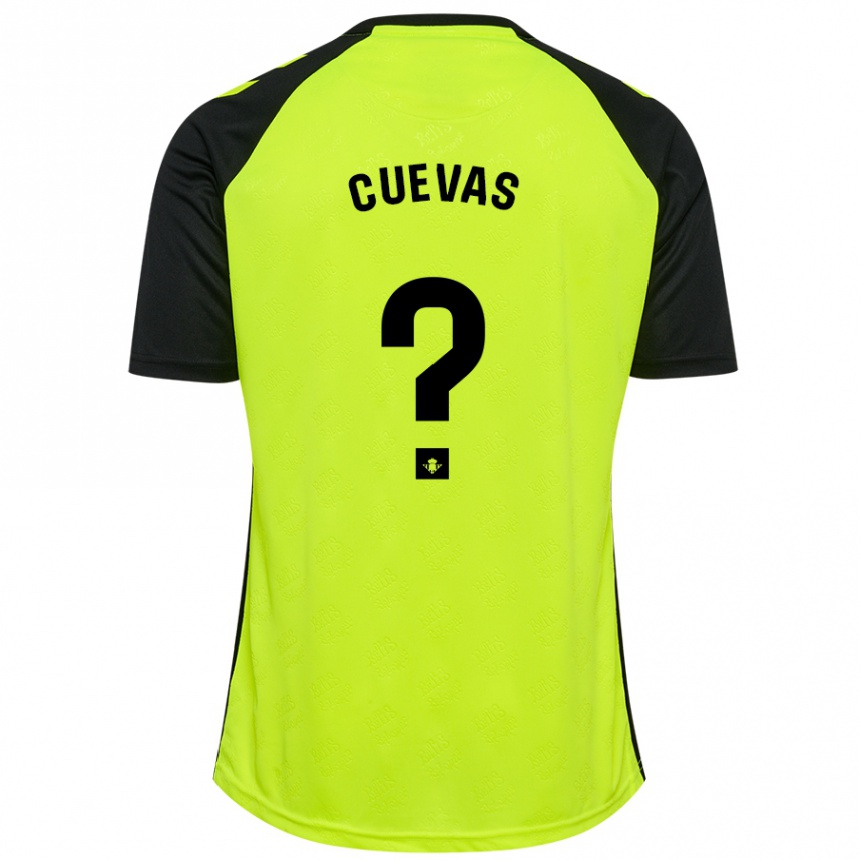 גברים כדורגל Miguel Cuevas #0 שחור ניאון צהוב הרחק ג'רזי 2024/25