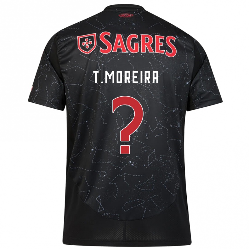 גברים כדורגל Tomás Moreira #0 שחור אדום הרחק ג'רזי 2024/25