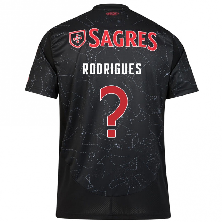 גברים כדורגל Miguel Rodrigues #0 שחור אדום הרחק ג'רזי 2024/25