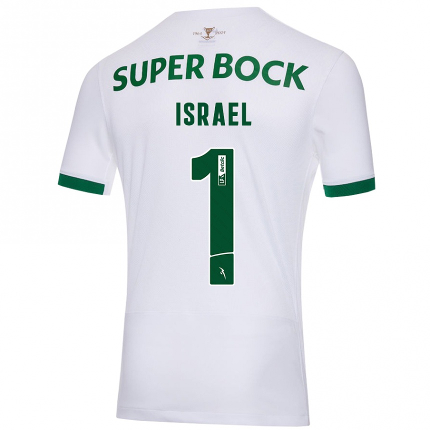 גברים כדורגל פרנקו ישראל #1 ירוק לבן הרחק ג'רזי 2024/25