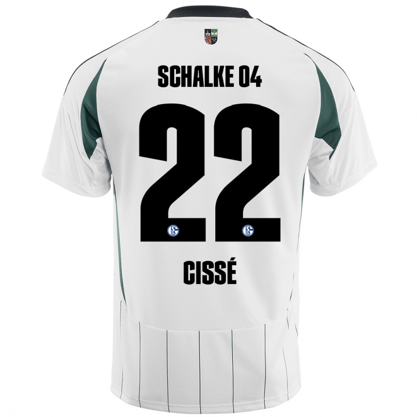 גברים כדורגל Ibrahima Cissé #22 ירוק לבן הרחק ג'רזי 2024/25