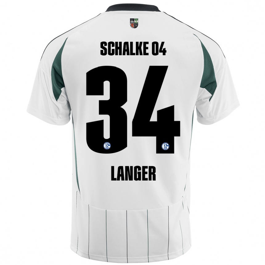 גברים כדורגל Michael Langer #34 ירוק לבן הרחק ג'רזי 2024/25