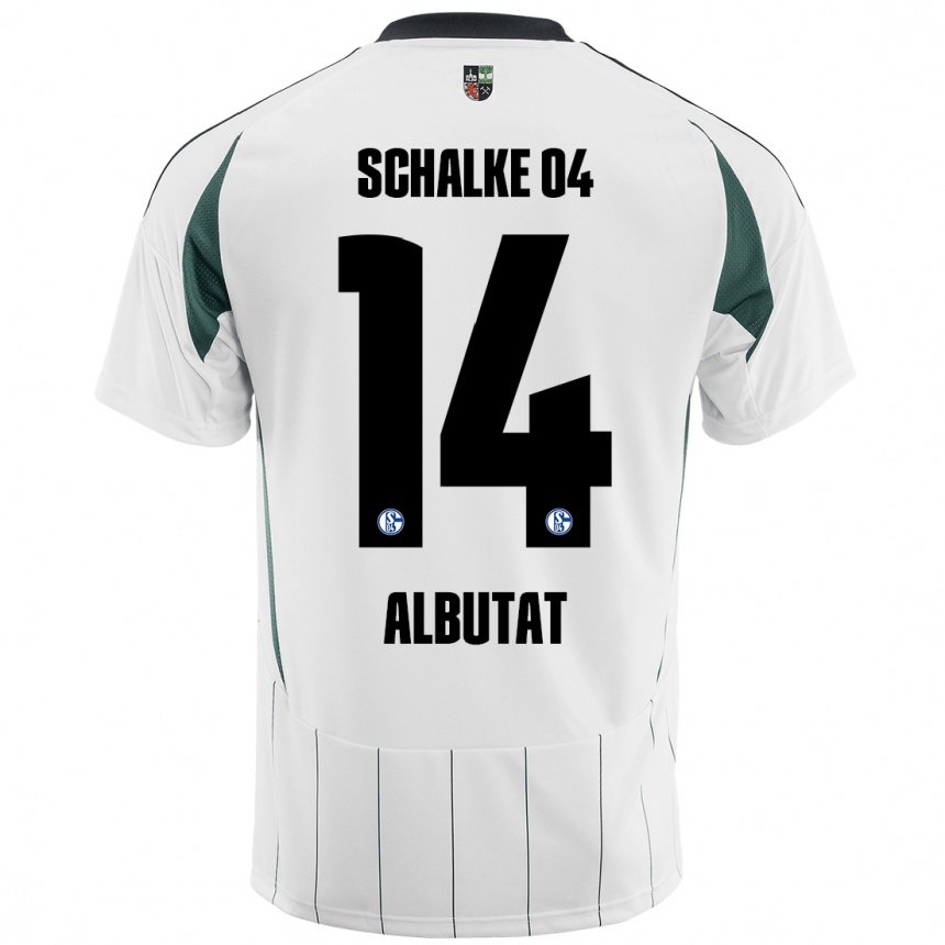 גברים כדורגל Tim Albutat #14 ירוק לבן הרחק ג'רזי 2024/25