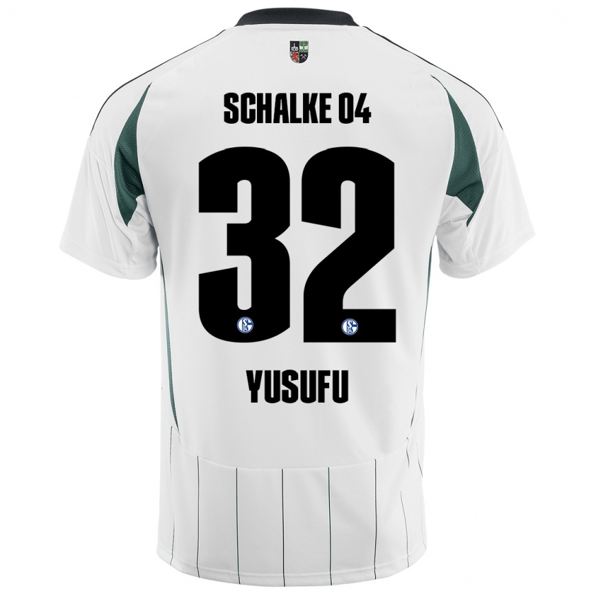 גברים כדורגל Faaris Yusufu #32 ירוק לבן הרחק ג'רזי 2024/25