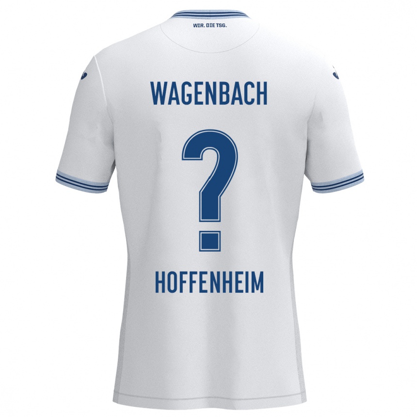 גברים כדורגל Lion Wagenbach #0 כחול לבן הרחק ג'רזי 2024/25