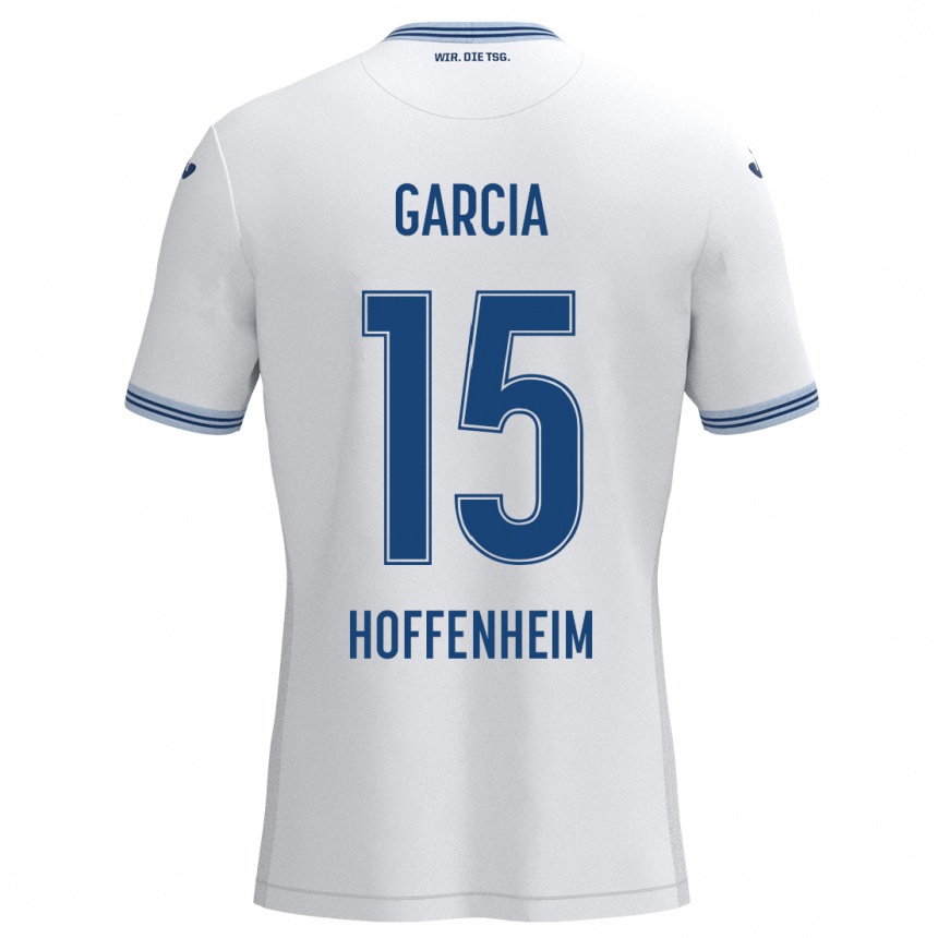 גברים כדורגל Marta Cazalla Garcia #15 כחול לבן הרחק ג'רזי 2024/25