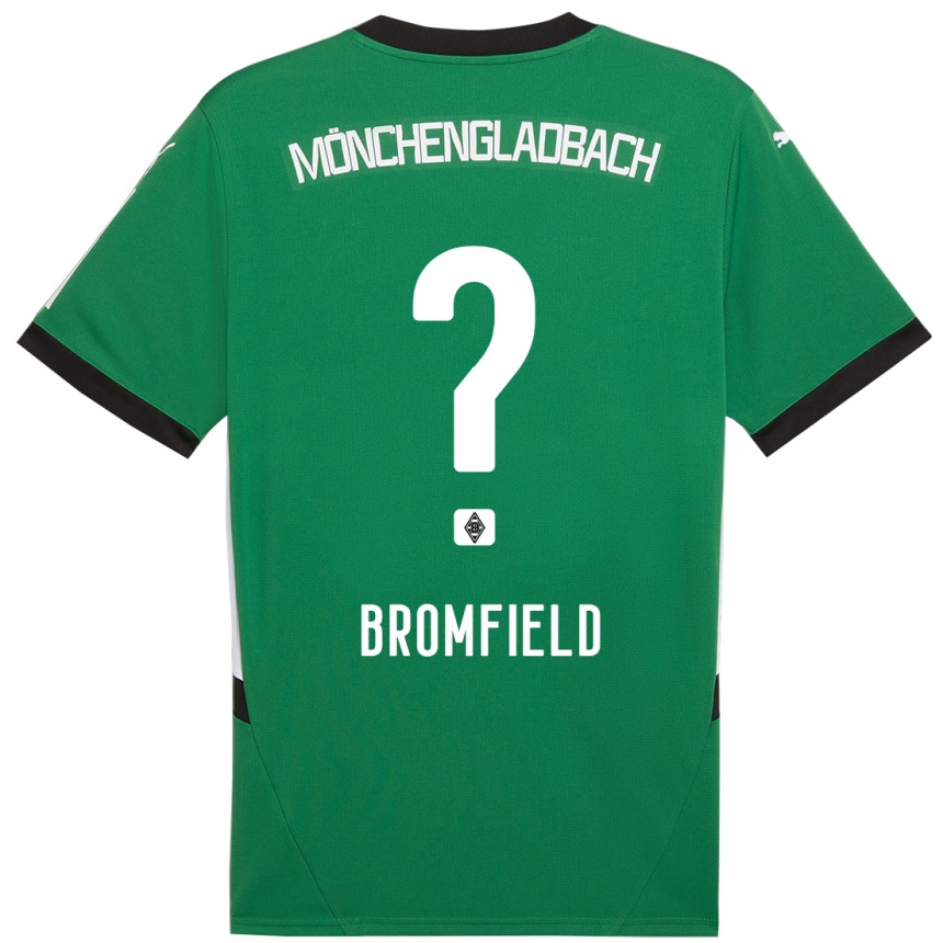 גברים כדורגל Rio Bromfield #0 ירוק לבן הרחק ג'רזי 2024/25