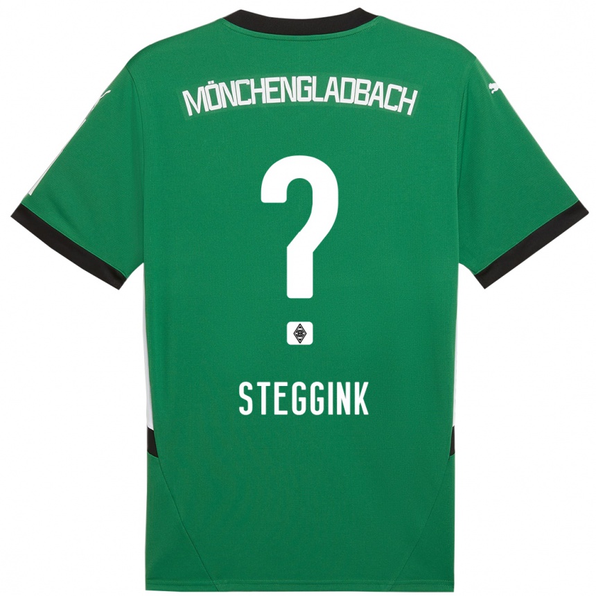 גברים כדורגל Lennart Steggink #0 ירוק לבן הרחק ג'רזי 2024/25