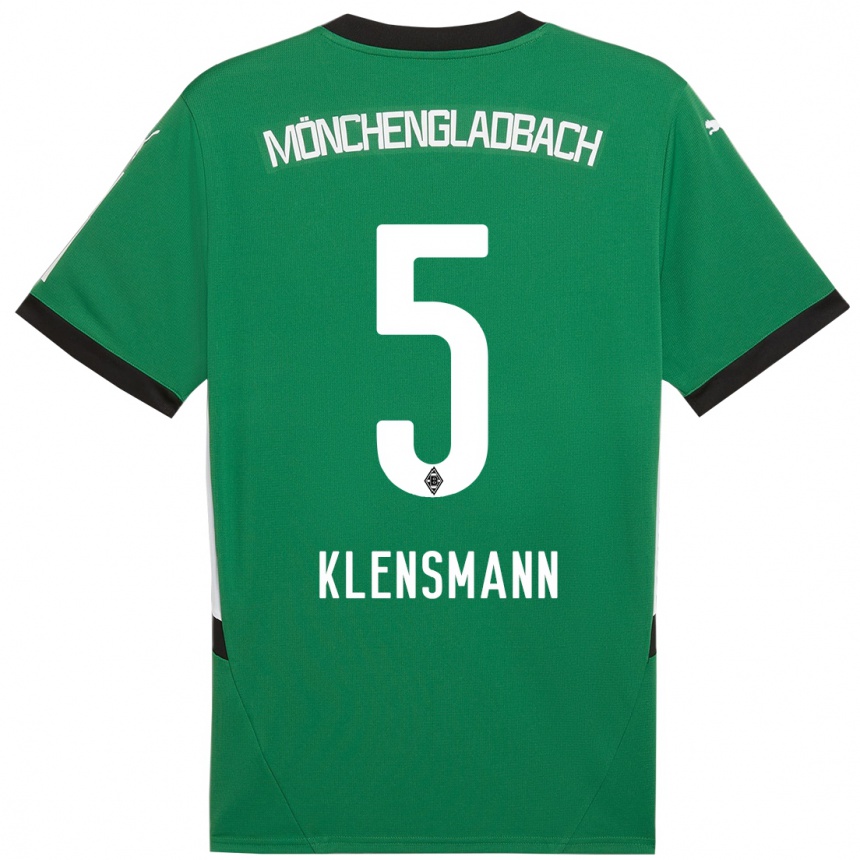 גברים כדורגל Paula Klensmann #5 ירוק לבן הרחק ג'רזי 2024/25