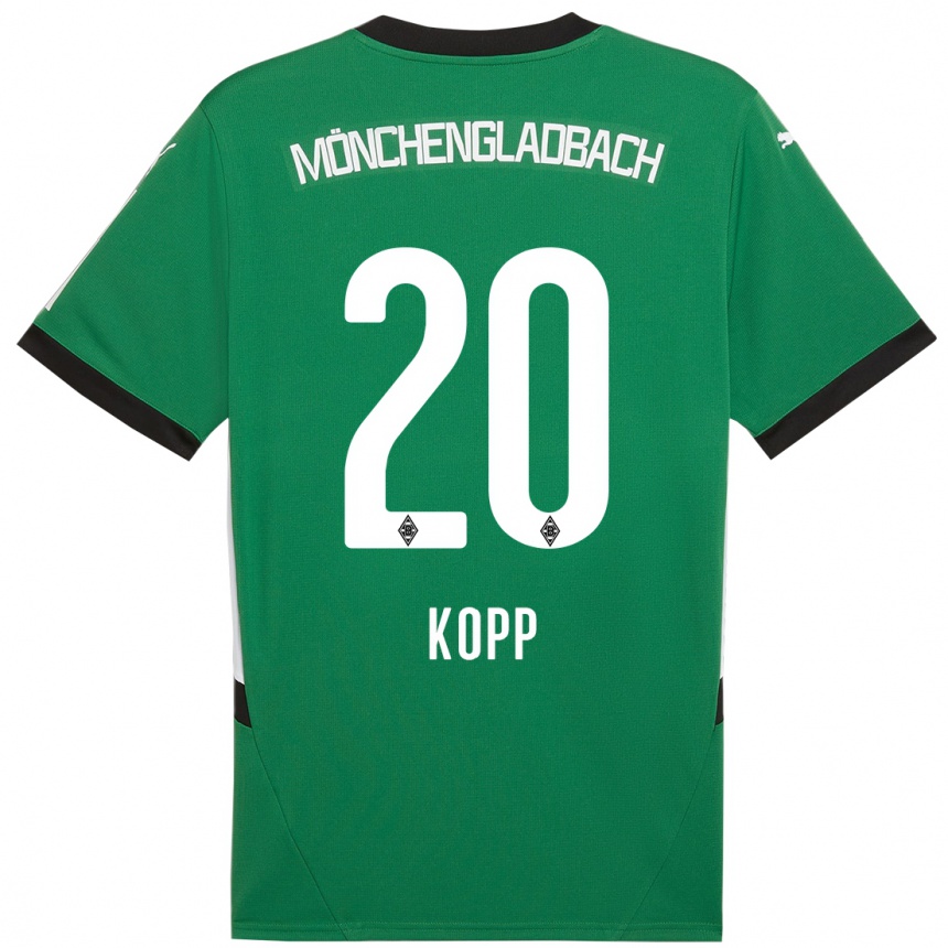 גברים כדורגל Leonie Köpp #20 ירוק לבן הרחק ג'רזי 2024/25