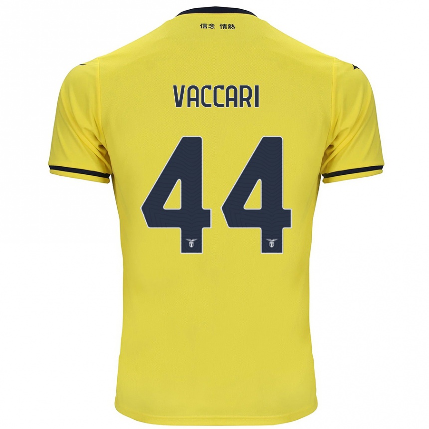 גברים כדורגל Flavia Vaccari #44 צָהוֹב הרחק ג'רזי 2024/25