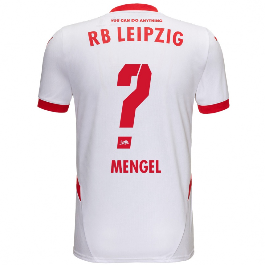 נשים כדורגל Luca Mengel #0 לבן אדום ג'רזי ביתית 2024/25