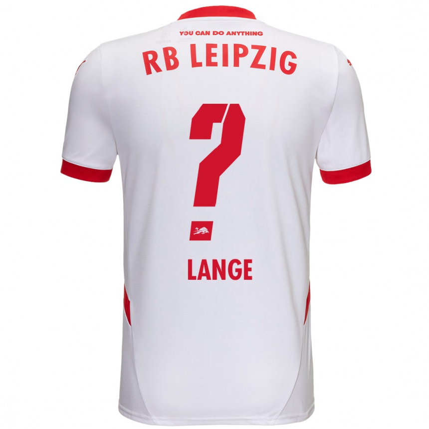 נשים כדורגל Oskar Lange #0 לבן אדום ג'רזי ביתית 2024/25