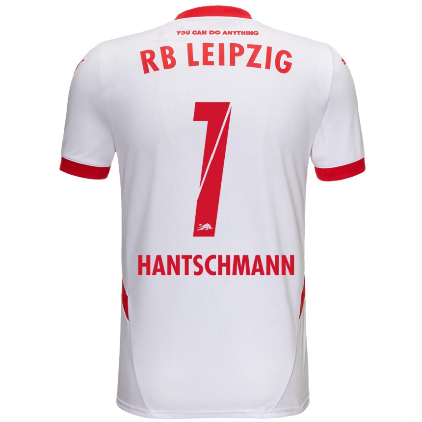נשים כדורגל Franz Hantschmann #1 לבן אדום ג'רזי ביתית 2024/25