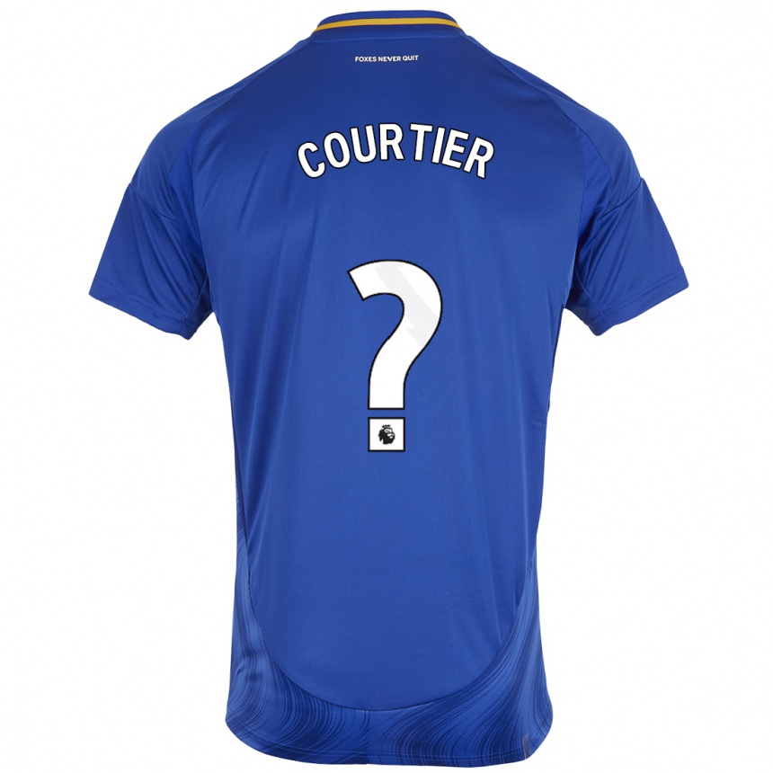 נשים כדורגל Ben Courtier #0 כחול לבן ג'רזי ביתית 2024/25