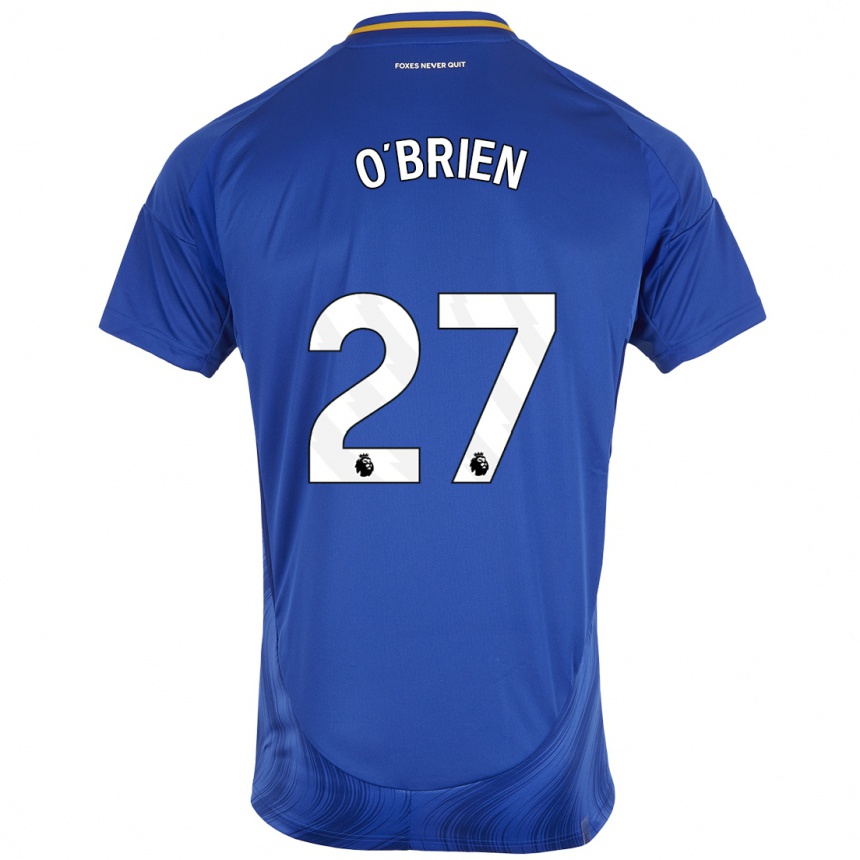 נשים כדורגל Shannon O'brien #27 כחול לבן ג'רזי ביתית 2024/25