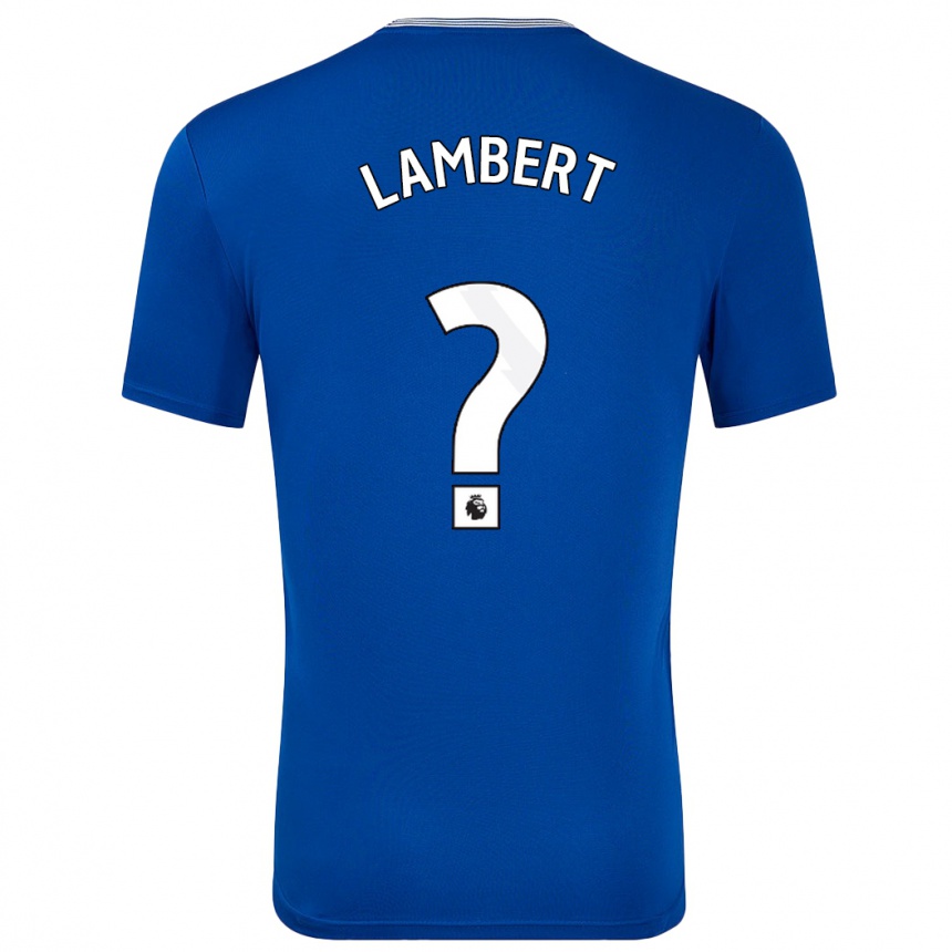נשים כדורגל Rocco Lambert #0 כחול עם ג'רזי ביתית 2024/25