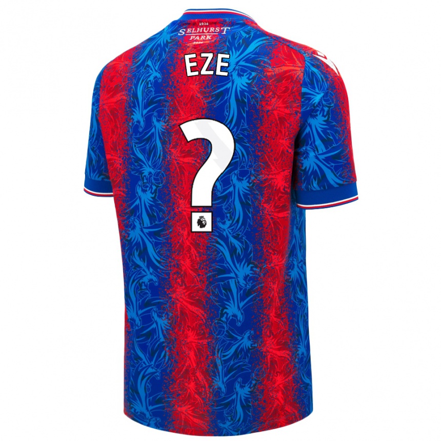 נשים כדורגל Chimaechi Eze #0 פסים כחולים אדומים ג'רזי ביתית 2024/25
