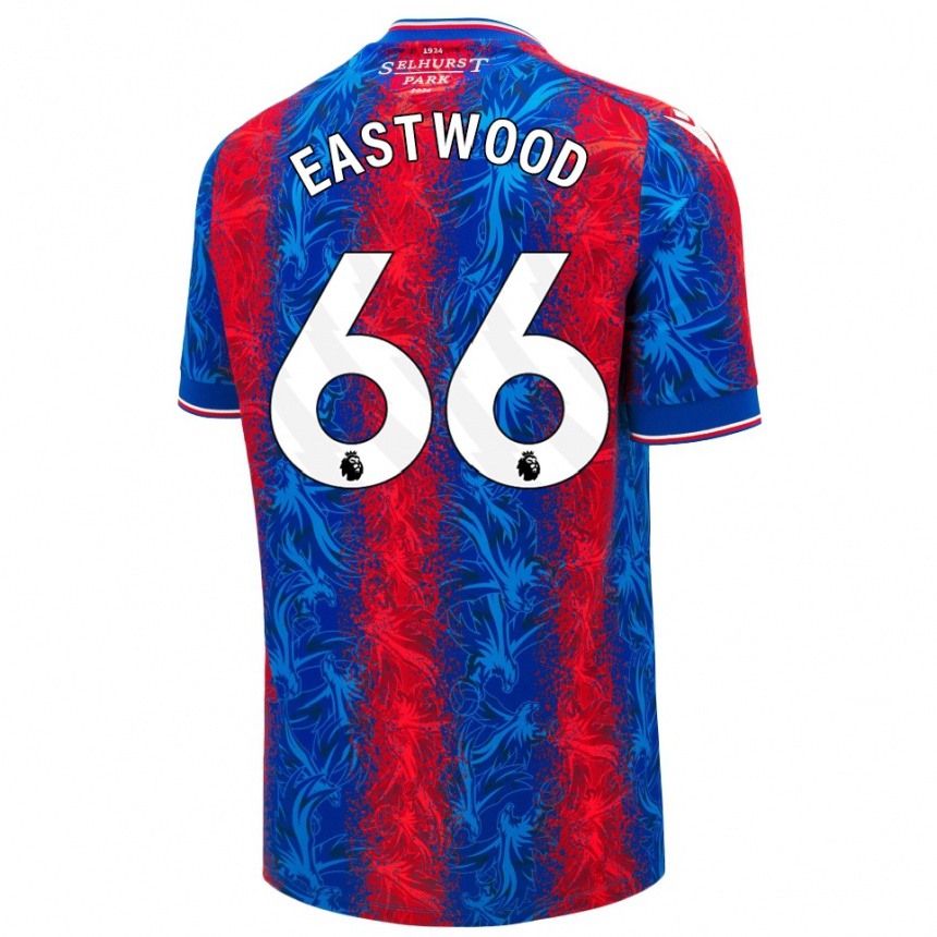 נשים כדורגל Billy Eastwood #66 פסים כחולים אדומים ג'רזי ביתית 2024/25