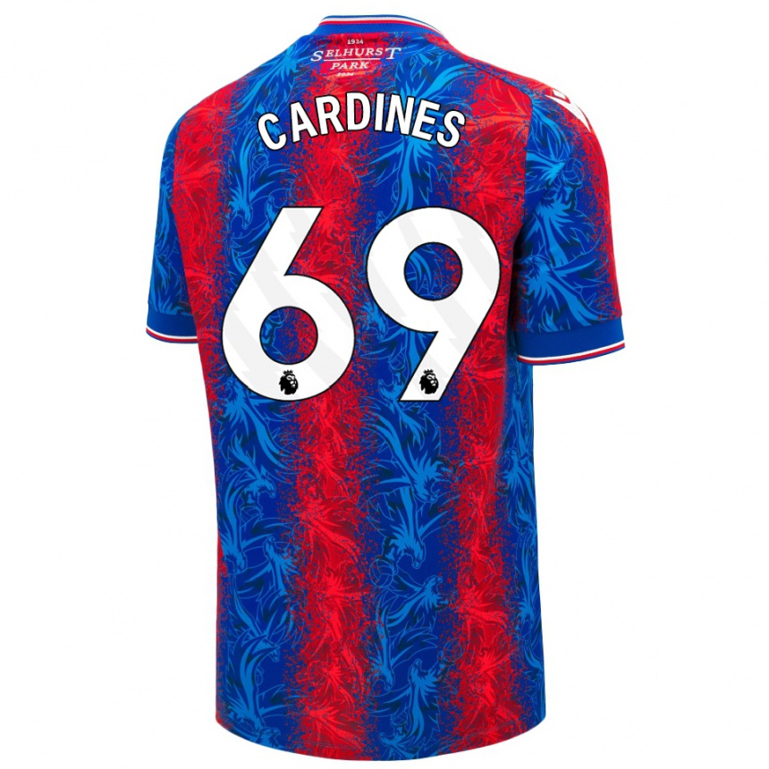 נשים כדורגל Rio Cardines #69 פסים כחולים אדומים ג'רזי ביתית 2024/25