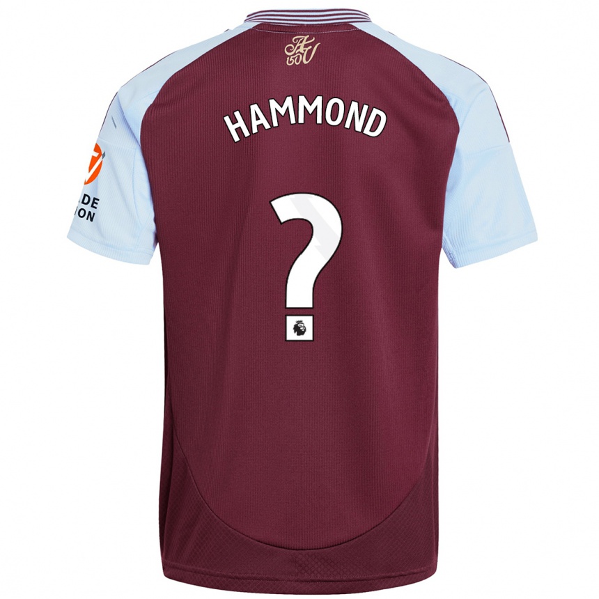 נשים כדורגל Alex Hammond #0 כחול שמיים בורדו ג'רזי ביתית 2024/25