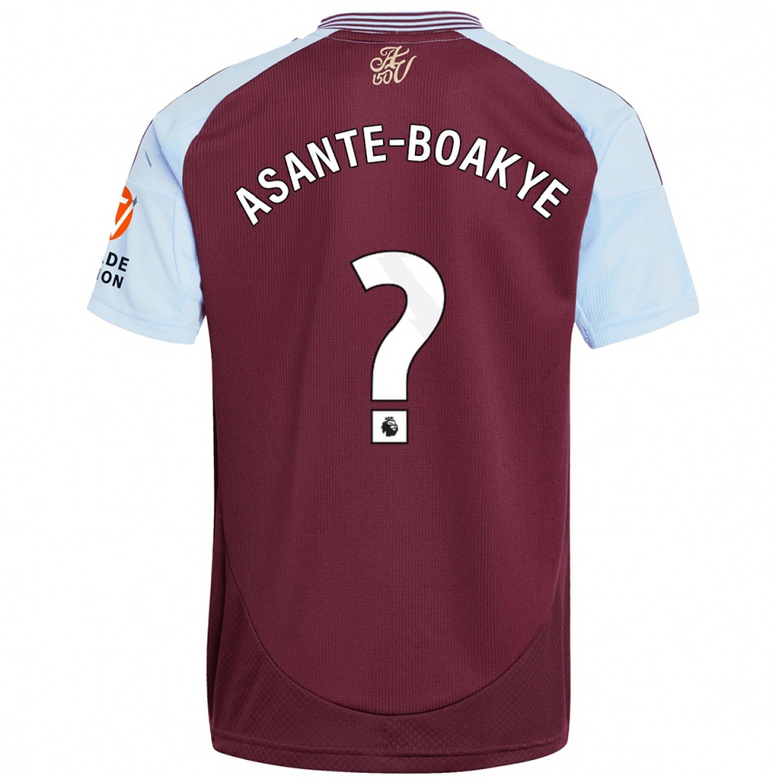 נשים כדורגל Max Asante-Boakye #0 כחול שמיים בורדו ג'רזי ביתית 2024/25