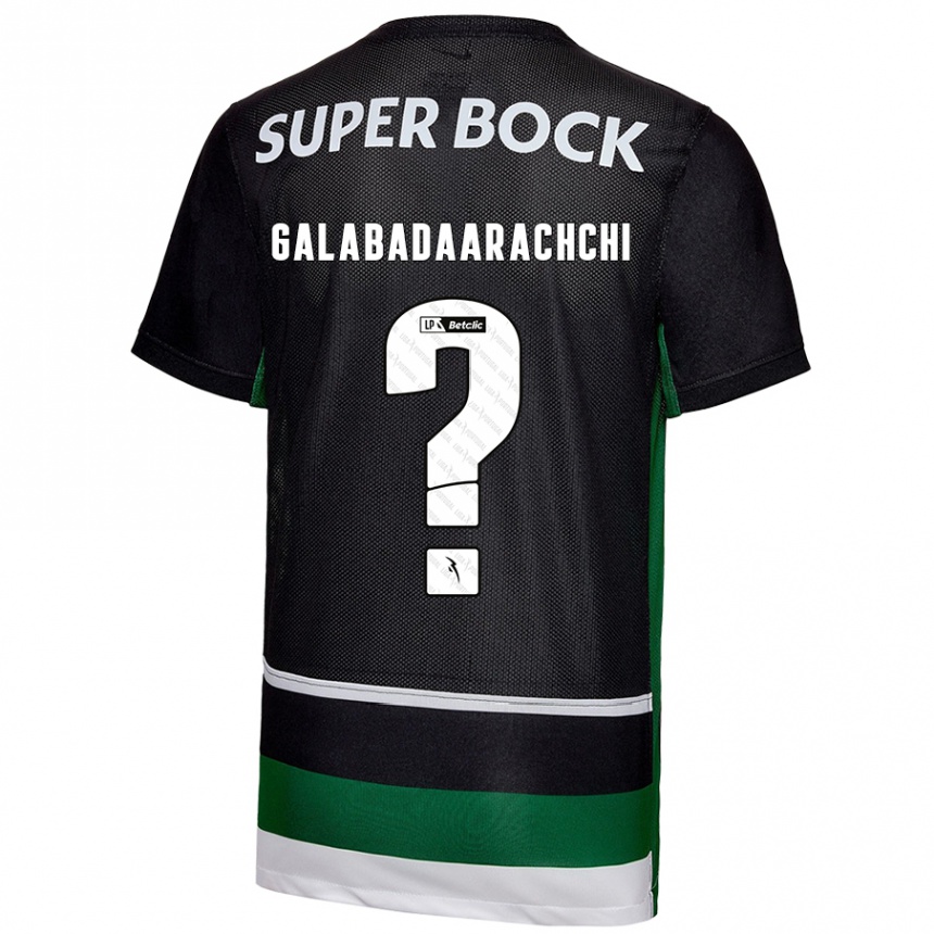 נשים כדורגל Jacynta Galabadaarachchi #0 שחור לבן ירוק ג'רזי ביתית 2024/25