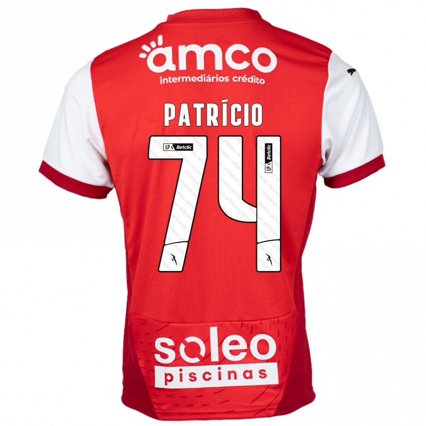 נשים כדורגל Nuno Patrício #74 אדום לבן ג'רזי ביתית 2024/25