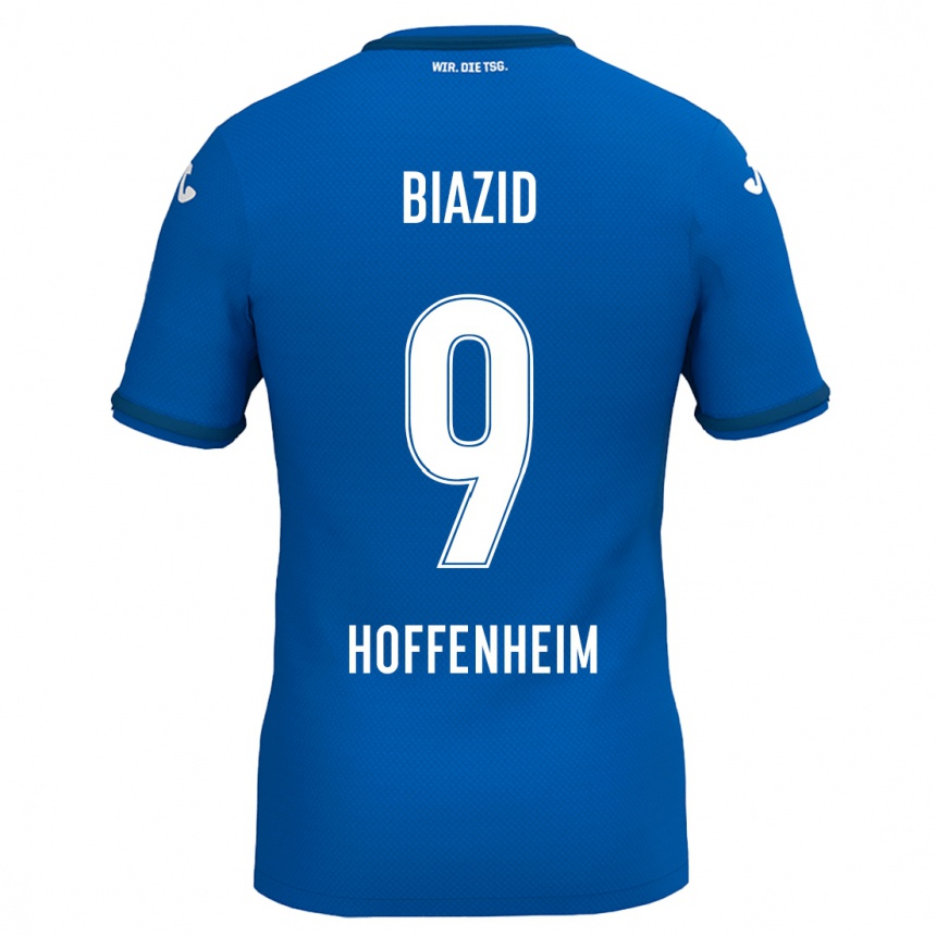 נשים כדורגל Zain Biazid #9 כחול רויאל ג'רזי ביתית 2024/25