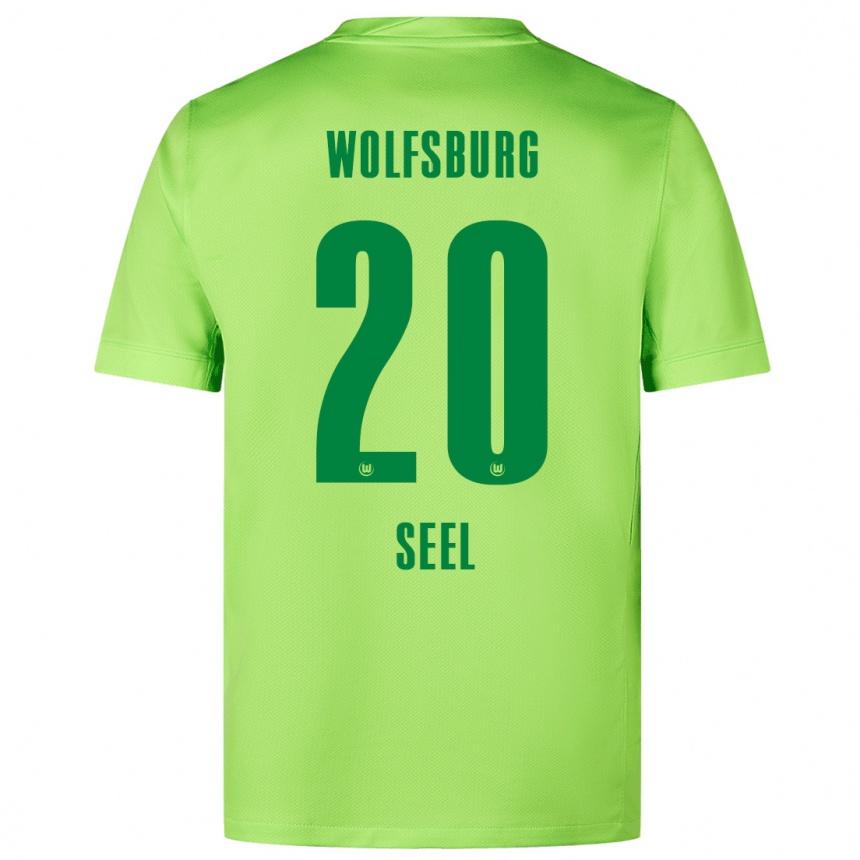 נשים כדורגל William Seel #20 ירוק ניאון ג'רזי ביתית 2024/25