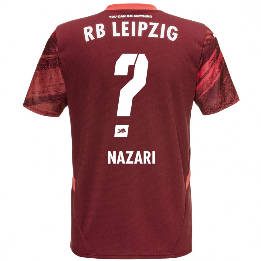 נשים כדורגל Alireza Nazari #0 בורדו הרחק ג'רזי 2024/25