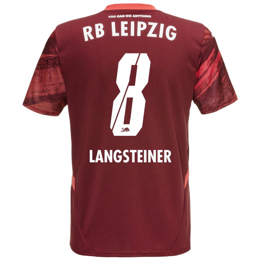 נשים כדורגל Toni Langsteiner #8 בורדו הרחק ג'רזי 2024/25