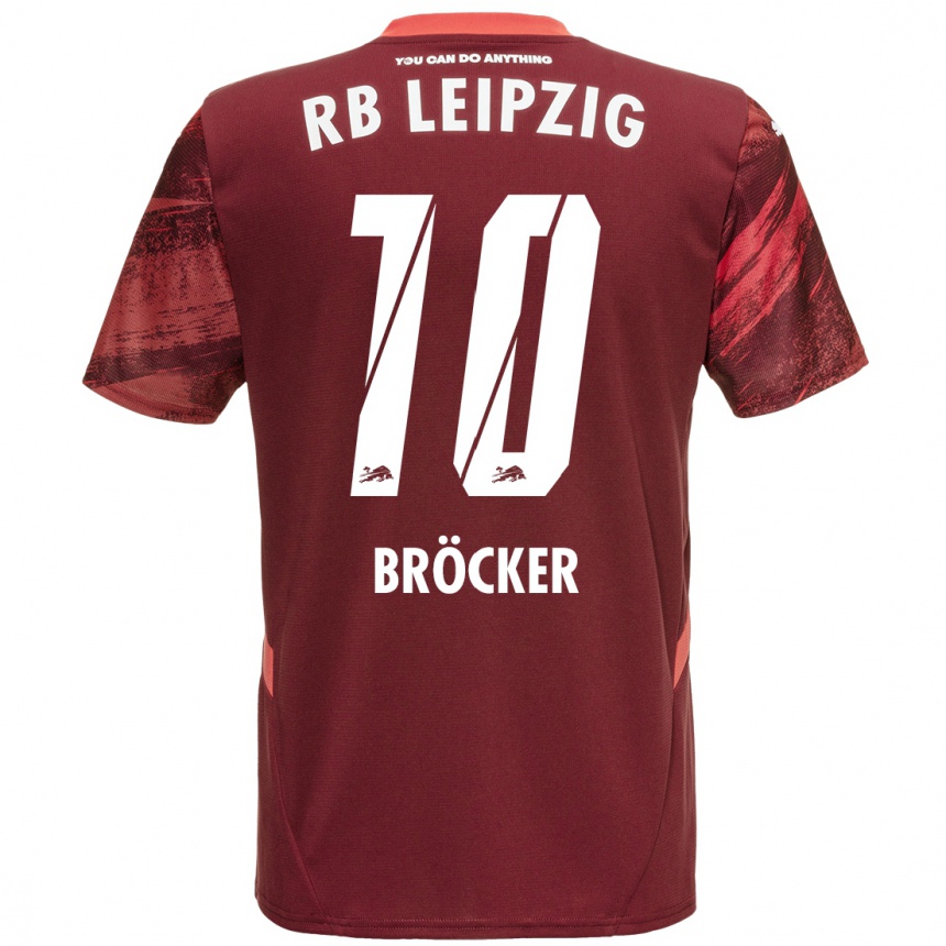 נשים כדורגל Mads Bröcker #10 בורדו הרחק ג'רזי 2024/25