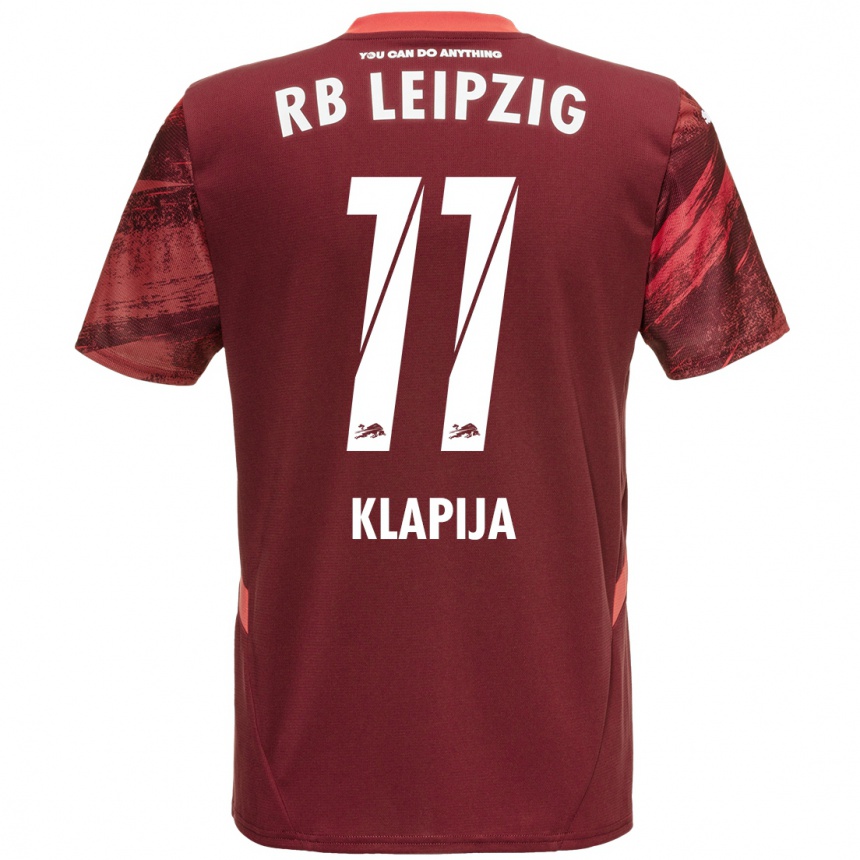 נשים כדורגל Din Klapija #11 בורדו הרחק ג'רזי 2024/25