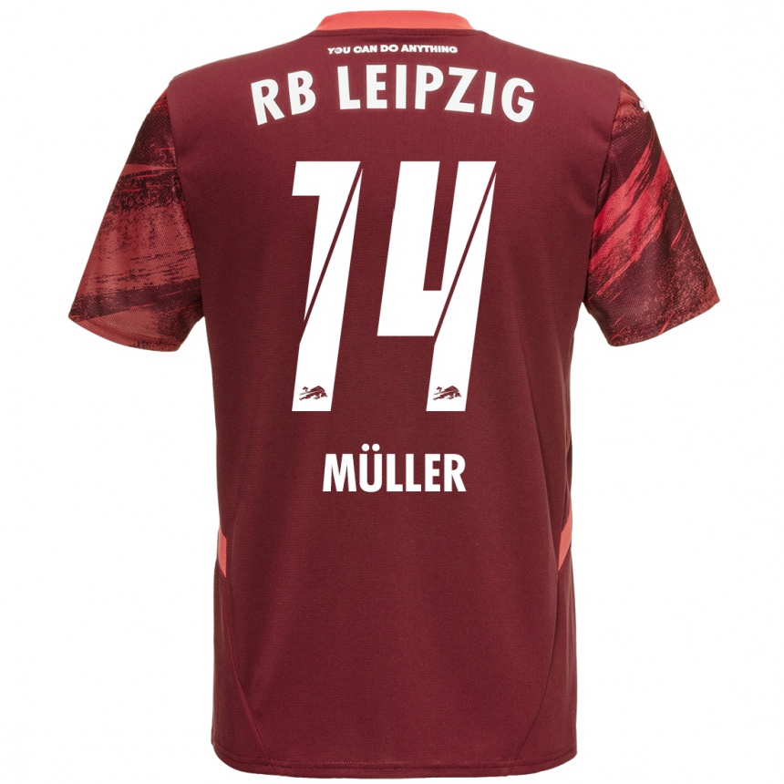 נשים כדורגל Hannes Müller #14 בורדו הרחק ג'רזי 2024/25