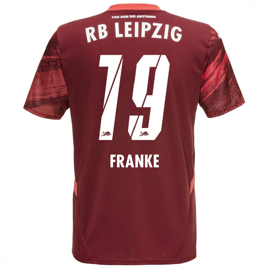 נשים כדורגל Lenny Franke #19 בורדו הרחק ג'רזי 2024/25