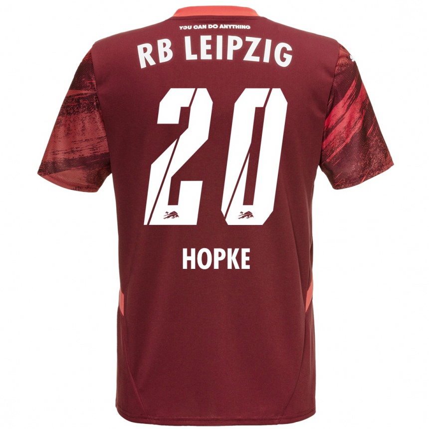 נשים כדורגל Hannes Hopke #20 בורדו הרחק ג'רזי 2024/25