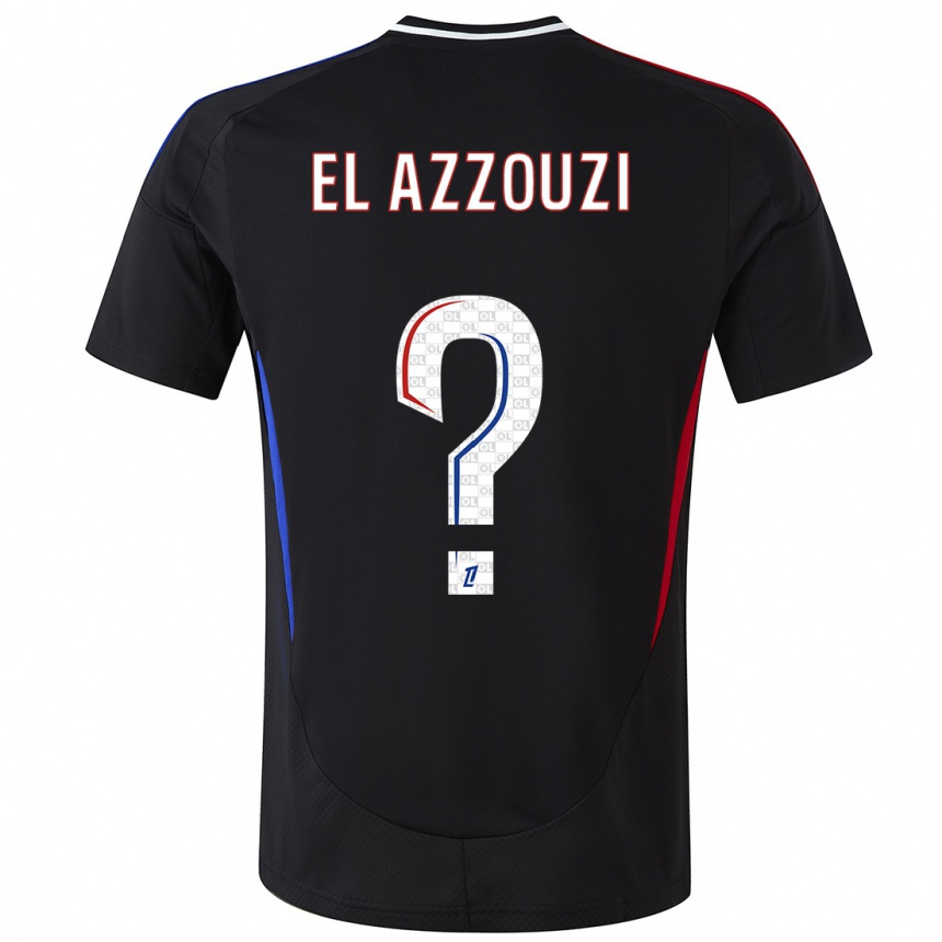 נשים כדורגל Nourdine El Azzouzi #0 שָׁחוֹר הרחק ג'רזי 2024/25