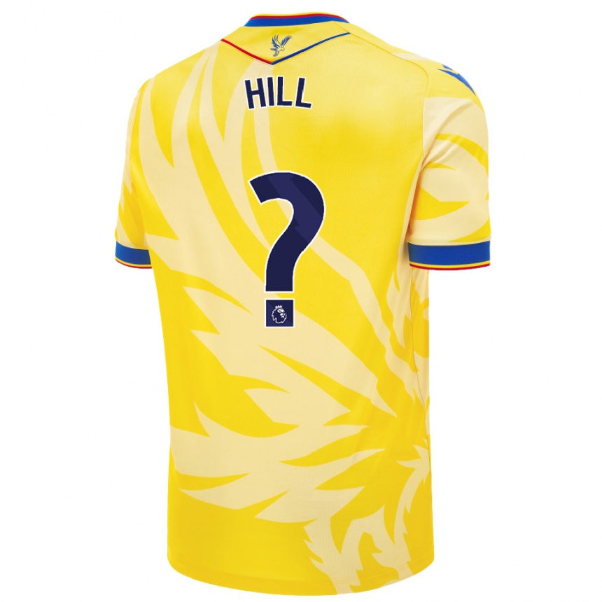 נשים כדורגל Marcus Hill #0 צָהוֹב הרחק ג'רזי 2024/25